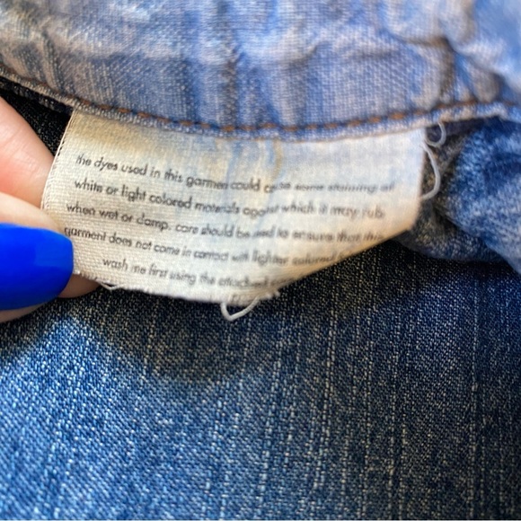 ❌SOLD🏷️Vintage Y2K Calvin Klein Jeans Classic Long Sleeve Denim Shirt Size M - Picture 5 of 6